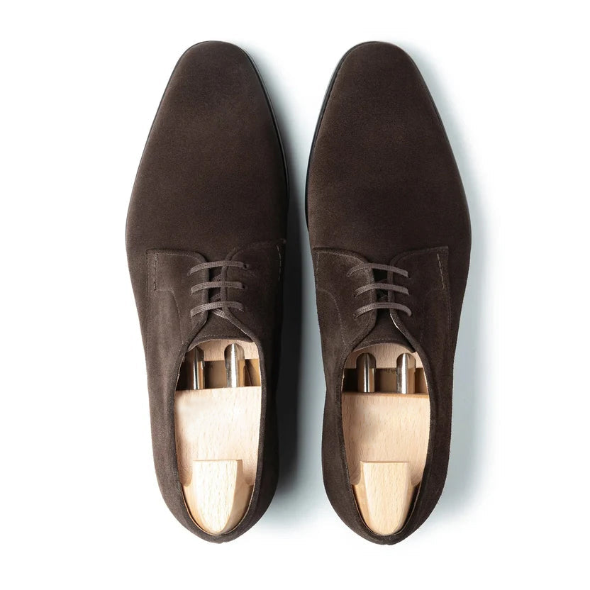 Brown Suede Bellorio Derby Shoes