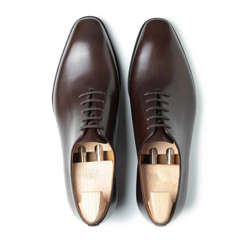 Brown Leather Tavino Whole cut Oxfords