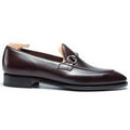 Dark Brown Leather Lorvello Horse Bit Loafers