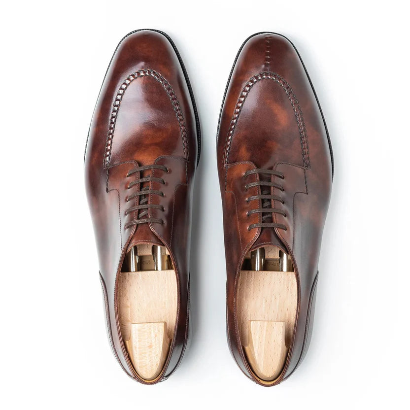 Brown Leather Sarvello Derby Shoes