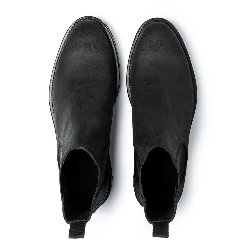 Black Nubuck Lavero Chelsea Boots