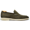 Green Suede Marvani Loafers
