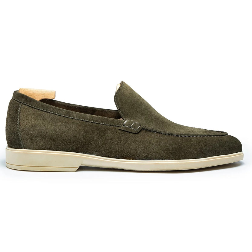 Green Suede Marvani Loafers