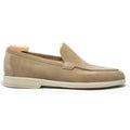 Beige Suede Valvello Loafers