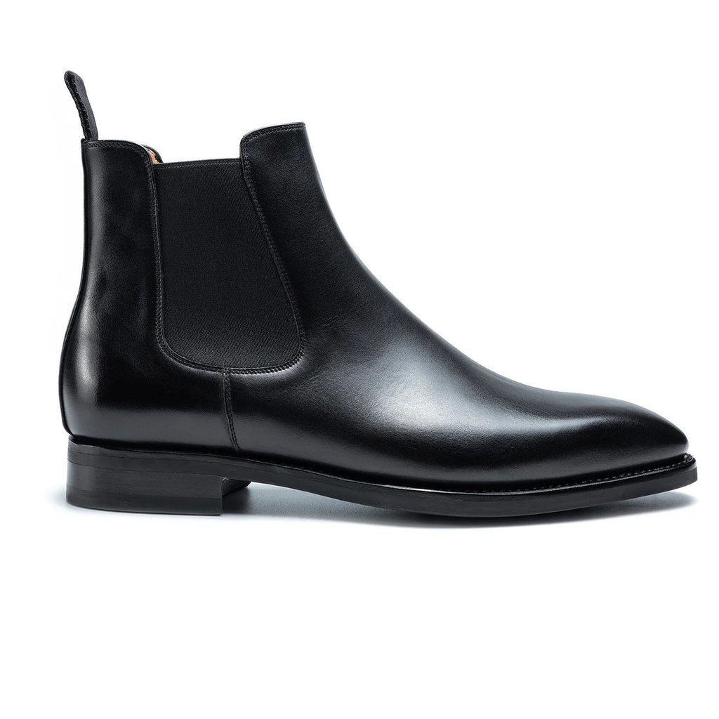 Black Leather Novaro Chelsea Boots