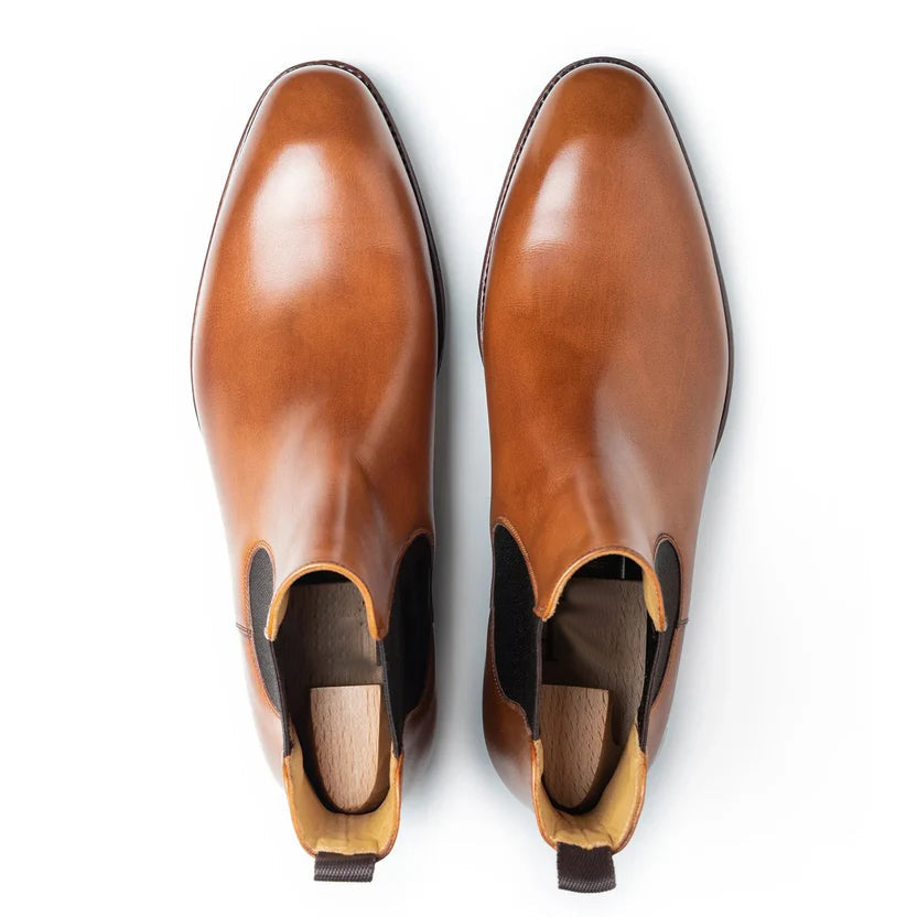 Tan Leather Orelli Chelsea Boots