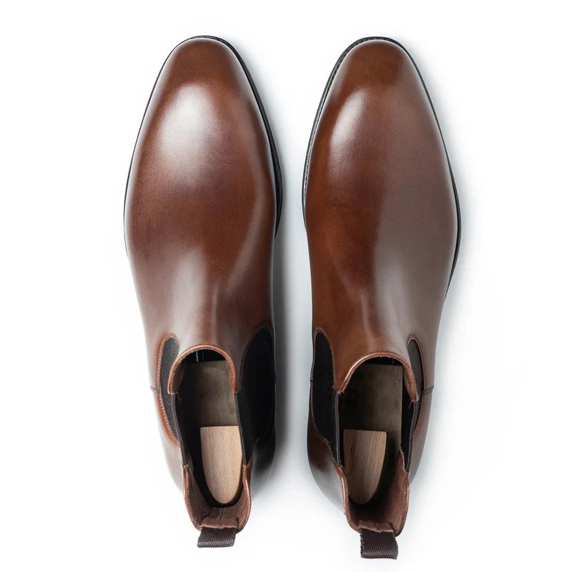 Brown Leather Morvello Chelsea Boots