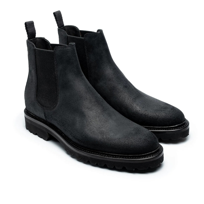 Black Nubuck Lavero Chelsea Boots