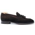 Black Suede Elvoro Tassel Loafers