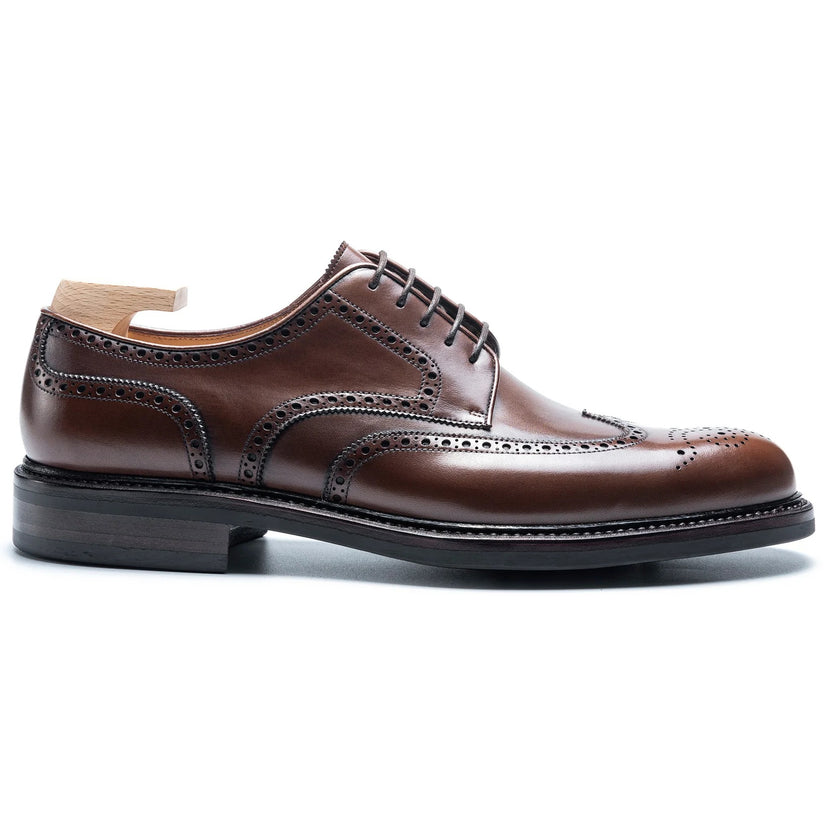 Brown Leather Arvanti Brogue Derby Shoes