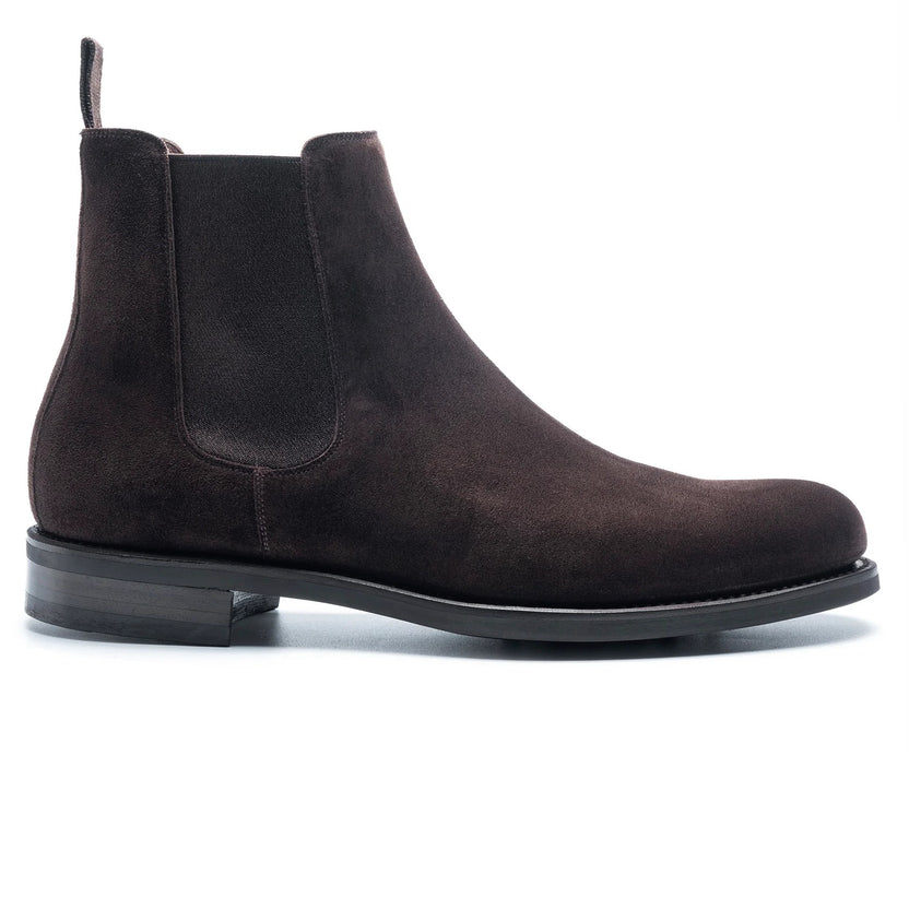 Dark Brown Suede Galvero Chelsea Boots