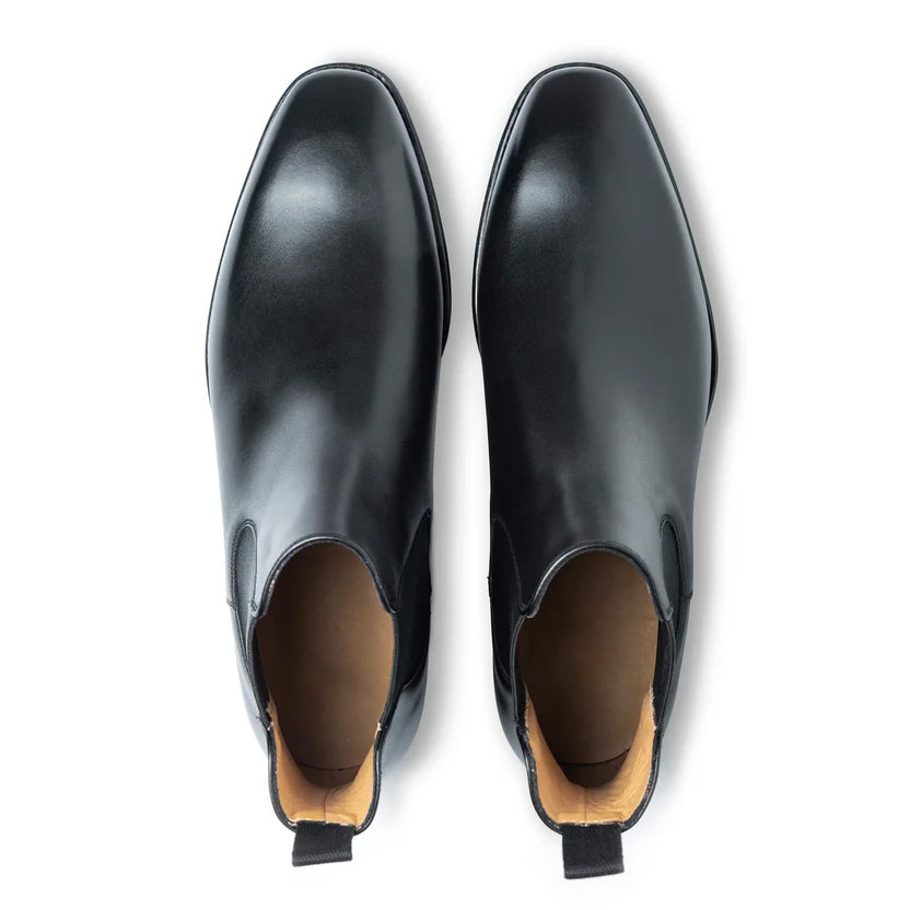Black Leather Novaro Chelsea Boots