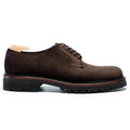 Brown Suede Calenzo Derby Shoes