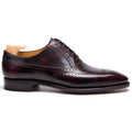 Burgundy Leather Emilio Brogue Oxfords