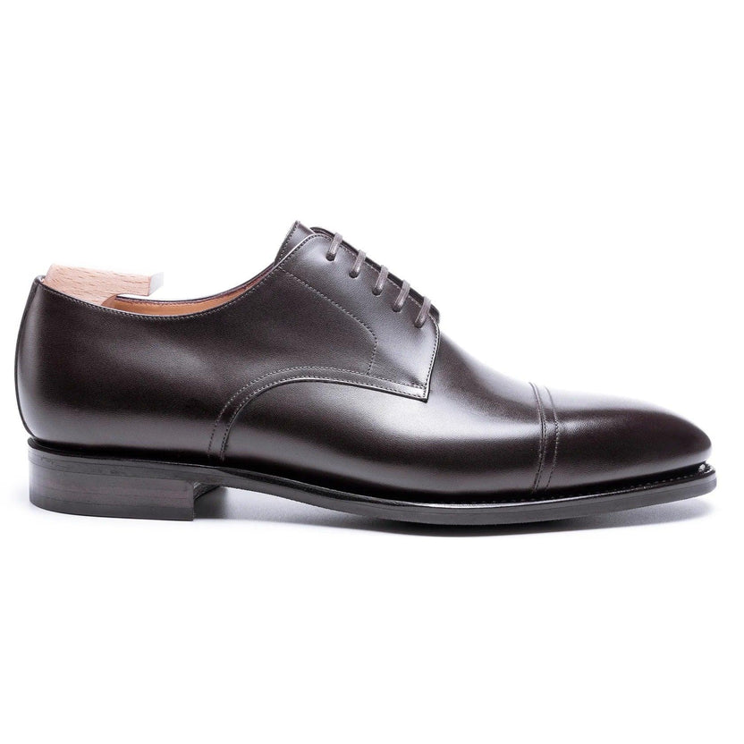 Brown Leather Salvero Derby Shoes