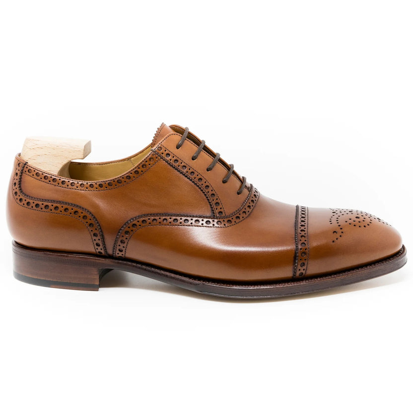 Tan Leather Romaro Brogue Oxfords
