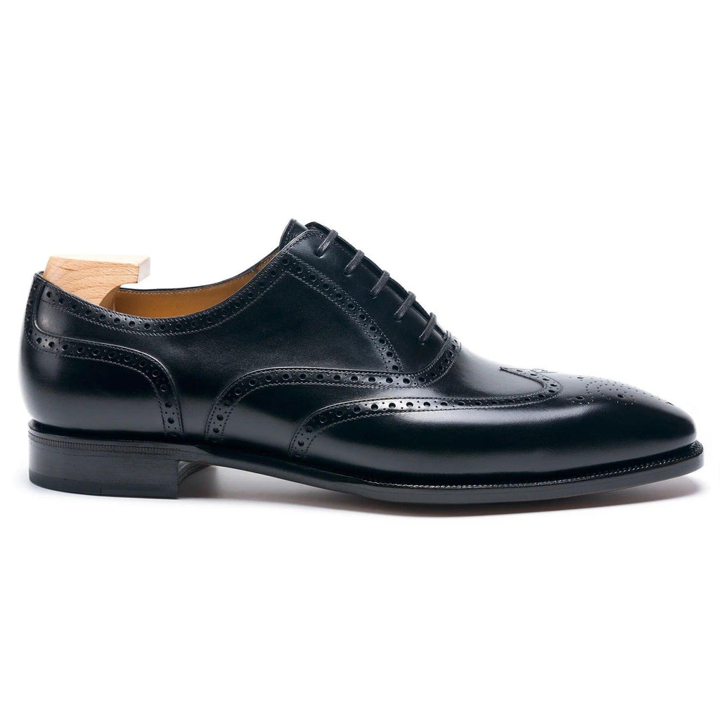 Black Leather Corvino Brogue Oxfords