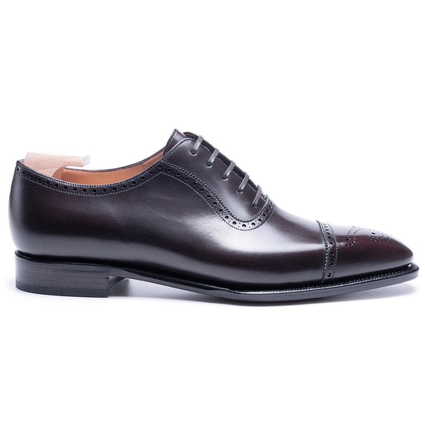 Dark Brown Leather Tavero Brogue Oxfords