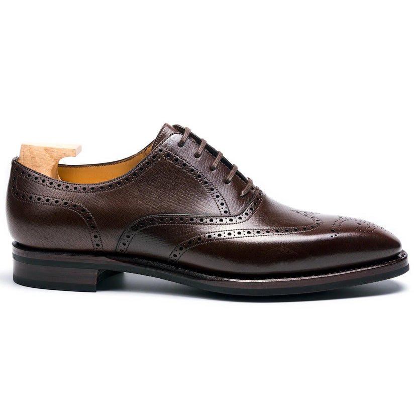 Dark Brown Leather Bravino Brogue Oxfords