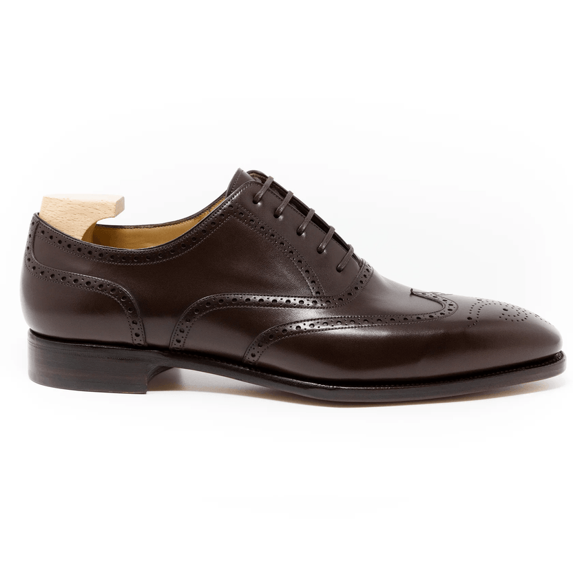 Dark Brown Leather Valtoro Brogue Oxfords