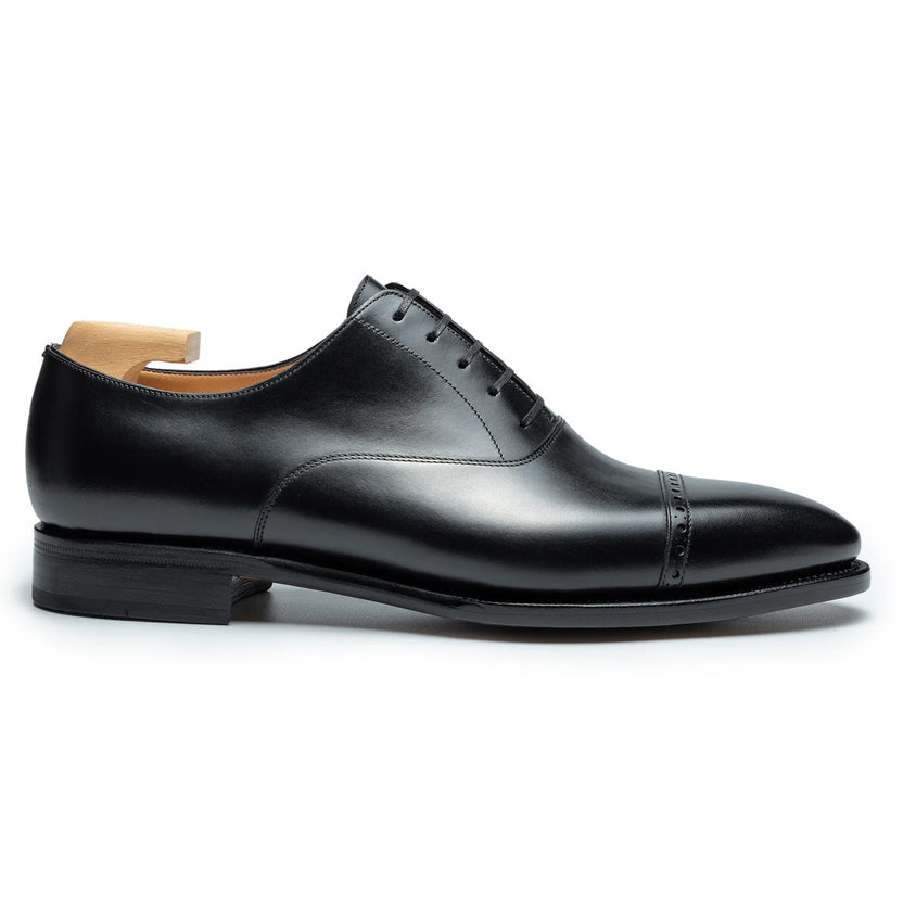Black Leather Lorento Brogue Oxfords
