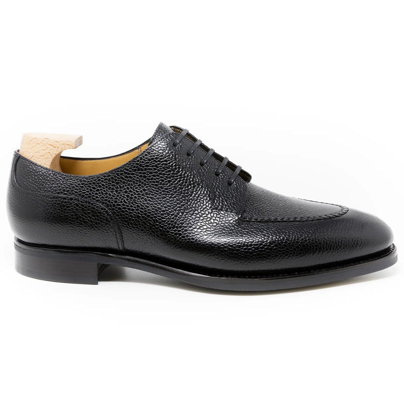 Black Leather Cirello Derby Shoes
