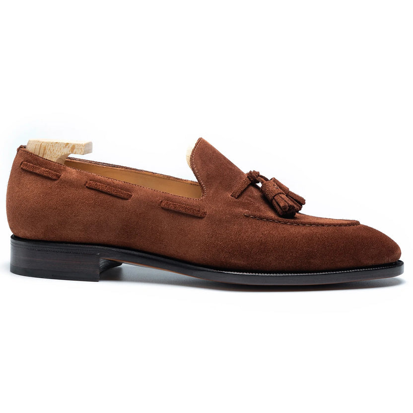 Brown Suede Merano tassel Loafers