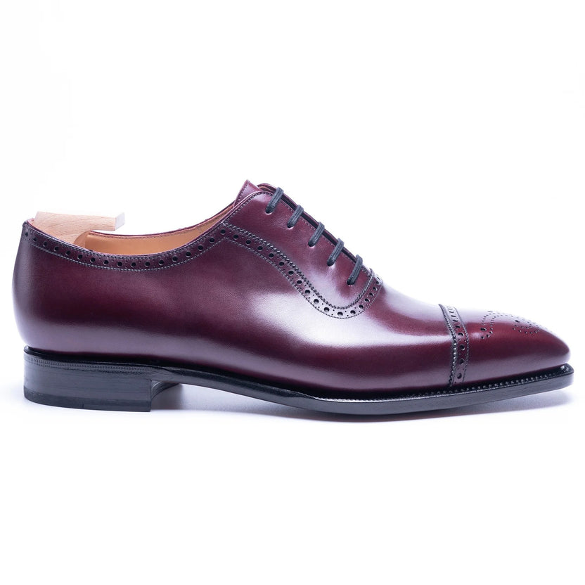 Burgundy Leather Darvello Brogue Oxfords