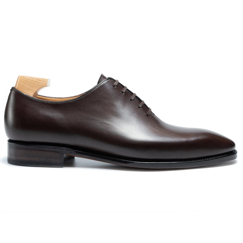 Brown Leather Tavino Whole cut Oxfords