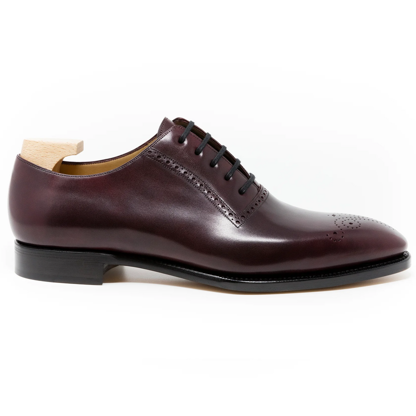 Burgundy Leather Valenti Brogue Oxfords