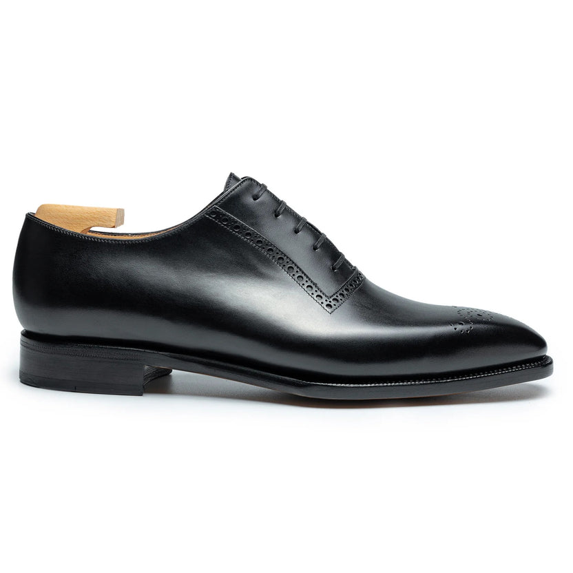 Black Leather Orvello Brogue Oxfords
