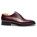 Burgundy Leather Renzo Brogue Oxfords