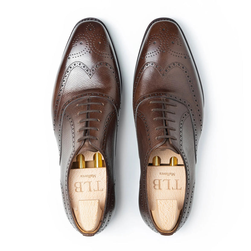 Brown Leather Levanto Brogue Oxfords