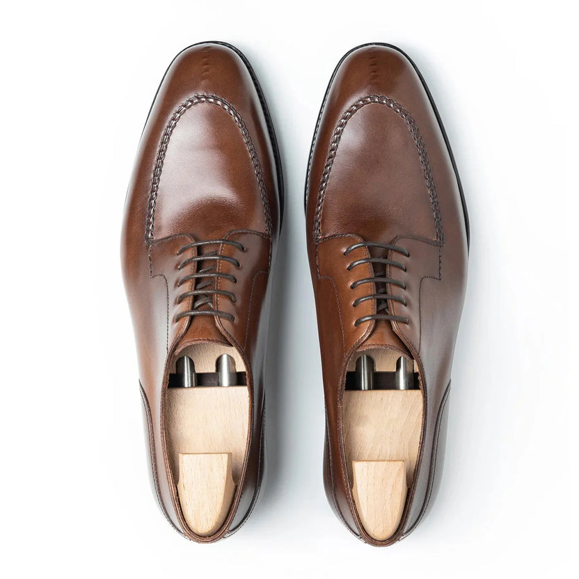 Brown Leather Rovari Derby Shoes