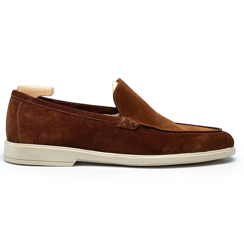 Brown Suede Orvano Loafers