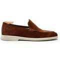 Brown Suede Orvano Loafers