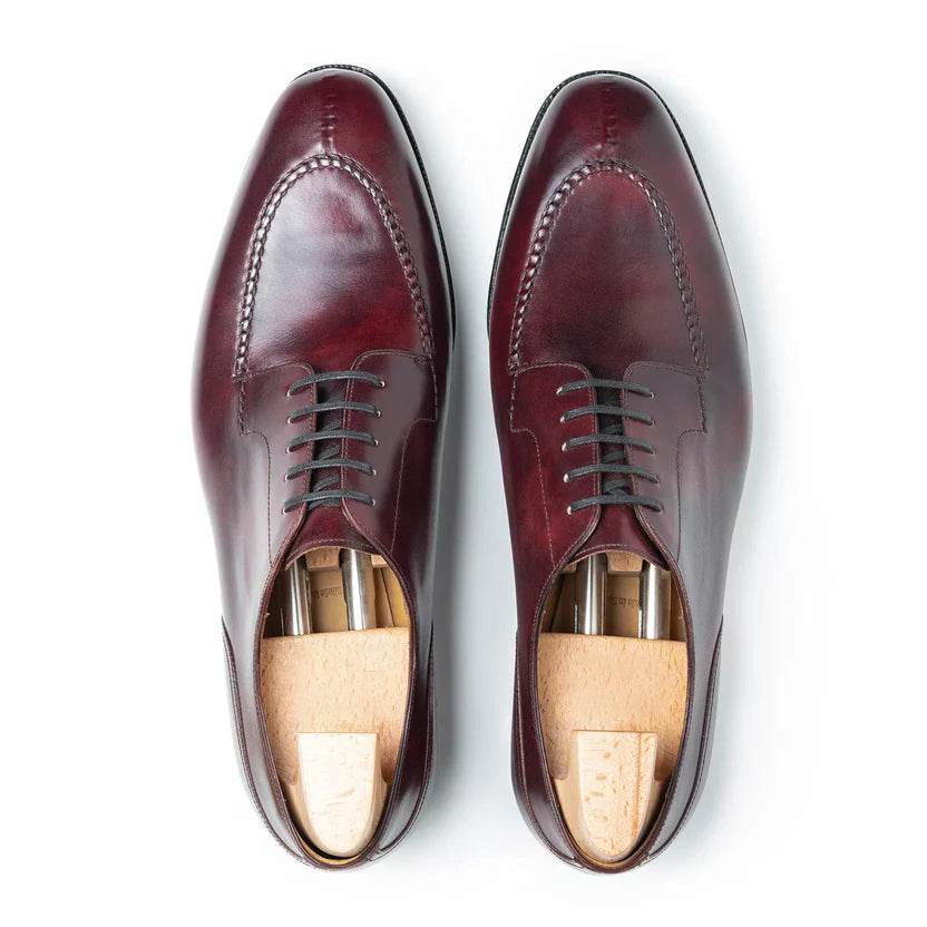 Burgundy Leather Torvano Derby Shoes
