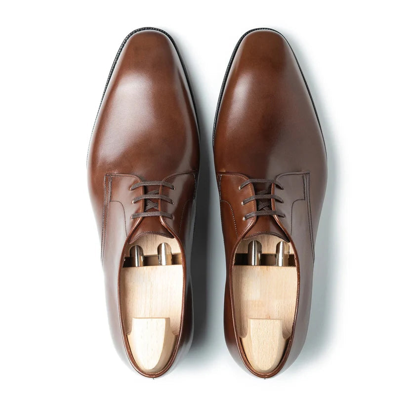 Brown Leather Cestano Derby Shoes