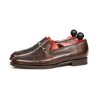 Brown Leather Parma Horsebit Loafer