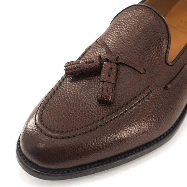Brown Leather Pietro Tassel Loafer