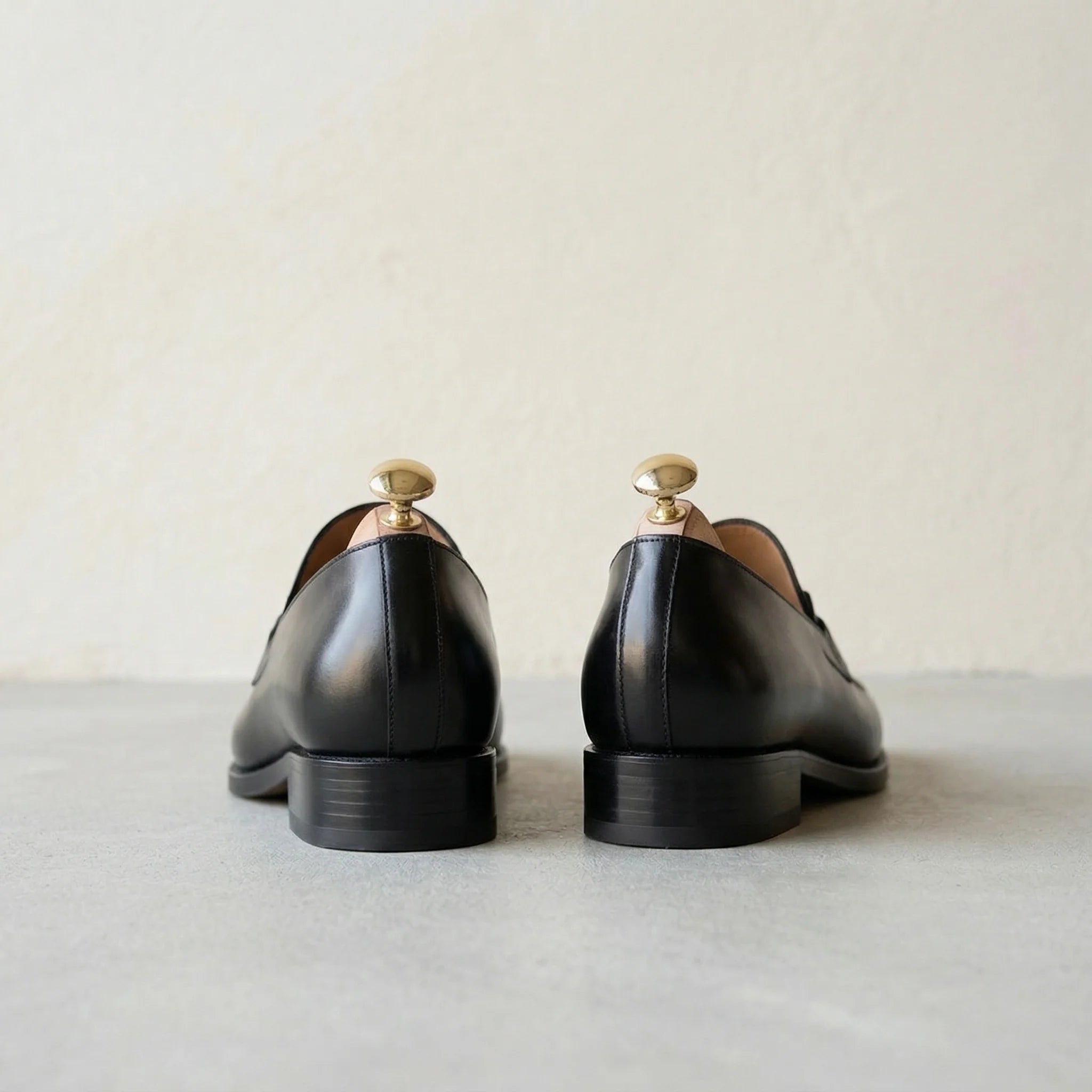 Black Leather Maurizio Penny Loafer