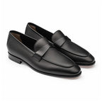 Black Leather Napoli Penny Loafer