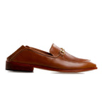 Tan Leather Genova Horsebit Loafer