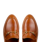 Tan Leather Genova Horsebit Loafer