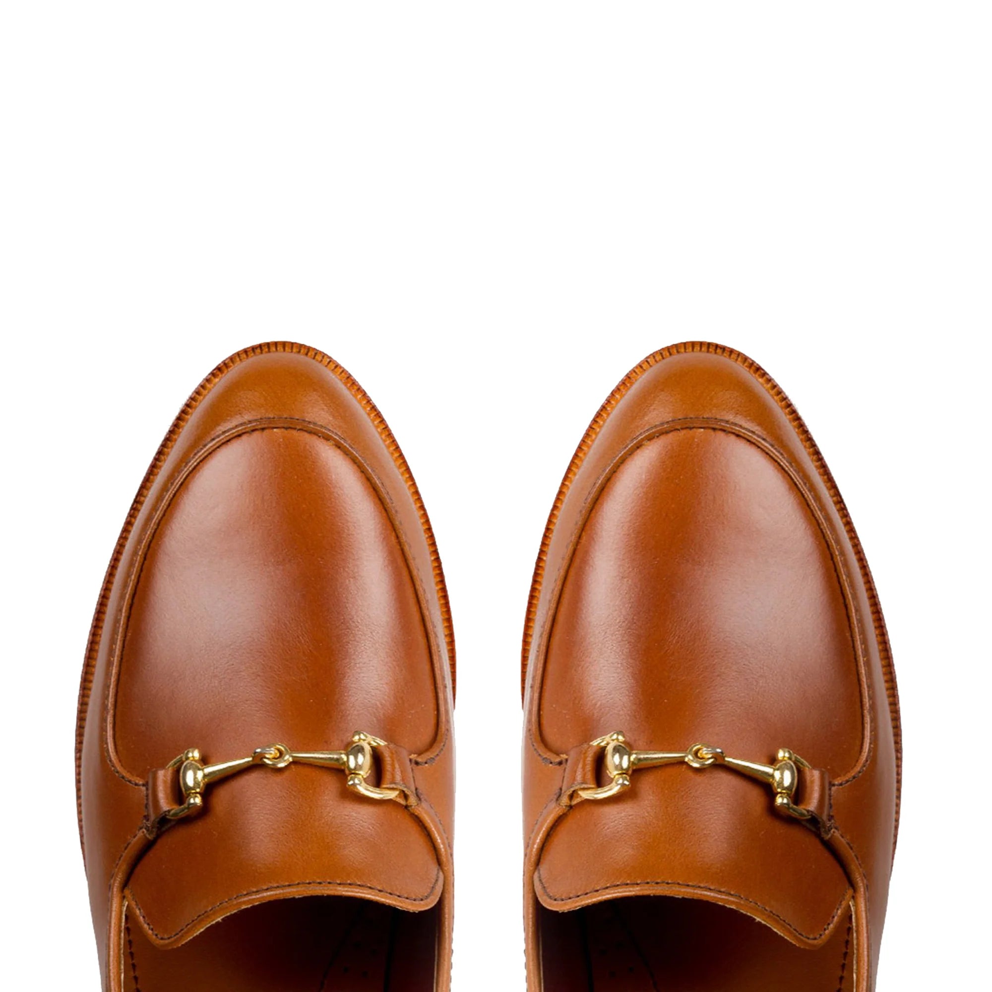 Tan Leather Genova Horsebit Loafer